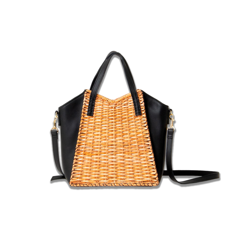 [Japanese brand] "ikot" classic series-"THE" Rattan Bag with magnetic buckle 