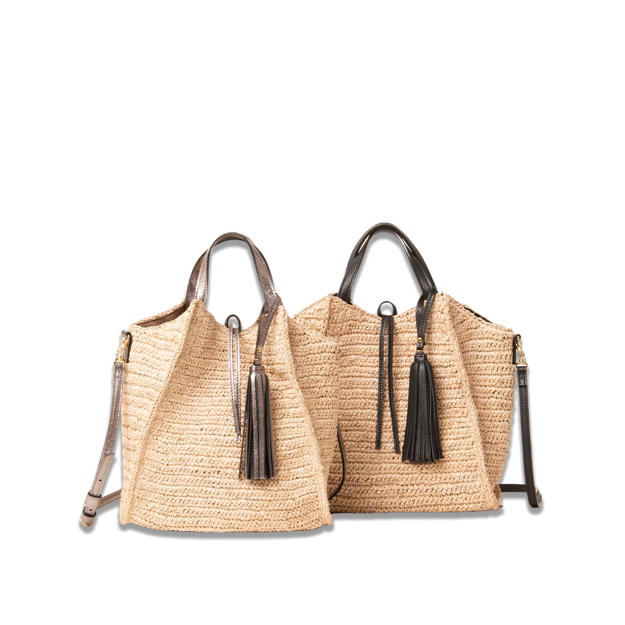 [Japanese brand] "ikot" Raffia Shoulder Tote bag 